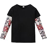 Kids Tattoo Sleeve T-Shirt Personal Top Toddler Boys Girls Long Sleeve Tee Shirt