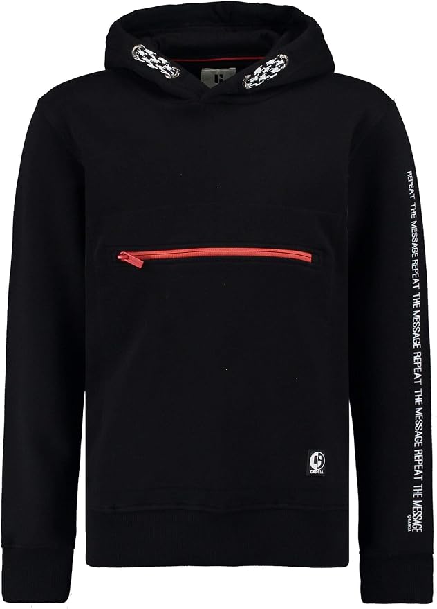 GARCIA Jungen Sweatshirt – Klassischer Sweater Aus Italienischem Denim-Herz, Lässig & Bequem