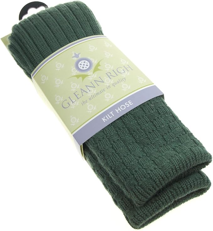 green kilt socks
