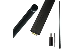 David Loman 29.13" /Radial Wavy 3/8-10 3/8-11 3/8-14 Uni-Loc 5/16-18 Carbon Pool Cue Single Shaft, Low Deflection Technology,