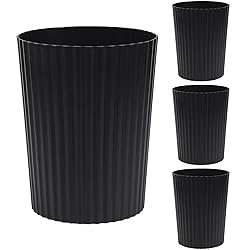 JiatuA Small Trash Can Plastic Wastebasket Round