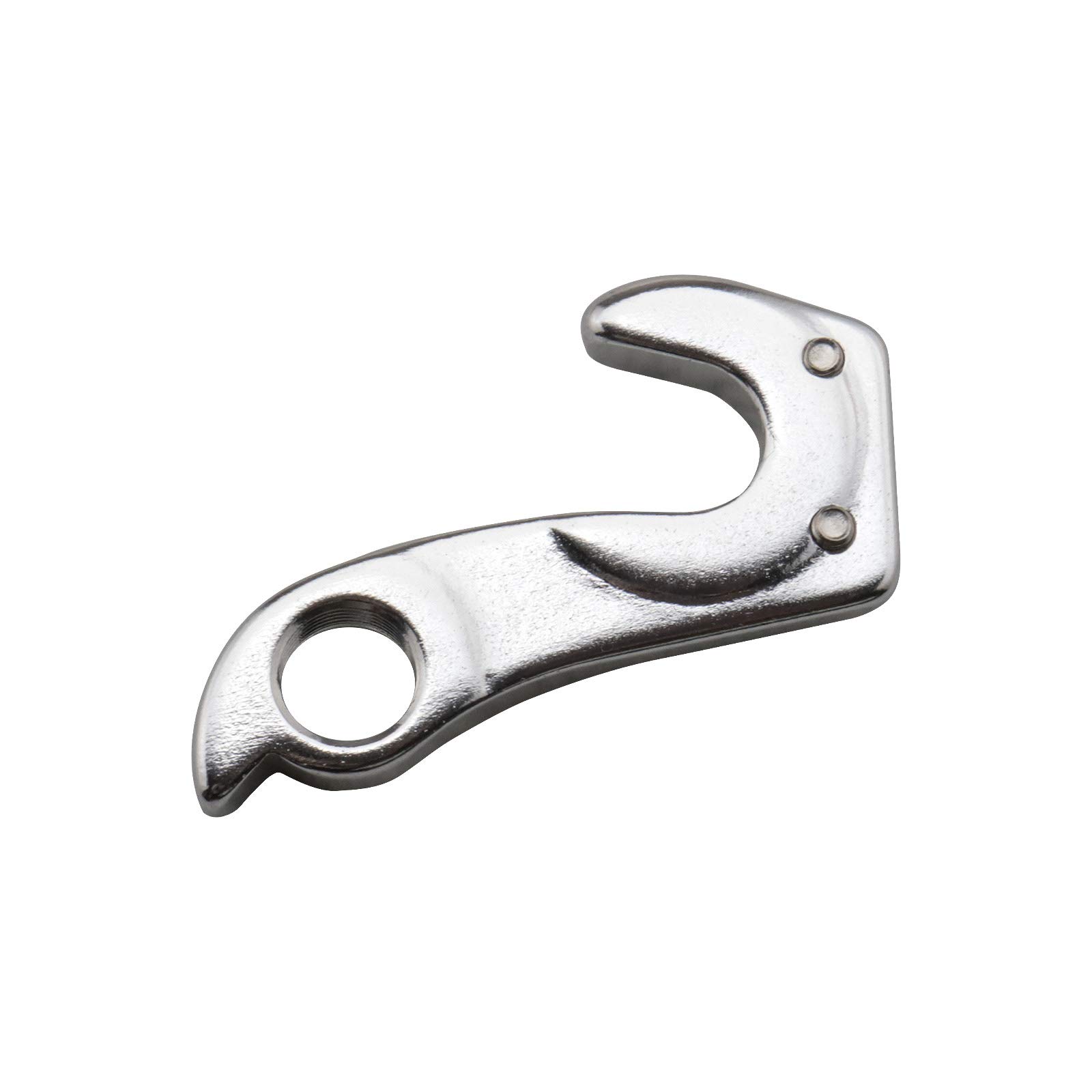 Create idea Bike Rear Gear Mech Derailleur Hook Hanger With Screws Aluminum Alloy Tailhook Dropout Frame Adapter for MTB Road Bike Cycling Silver