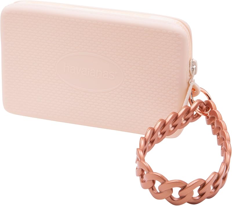 - Mini Bag Chain II, Borsa in Silicone Compatta ed Elegante da Donna con Cinturino da Polso e Chiusura Zip, Resistente all’Acqua