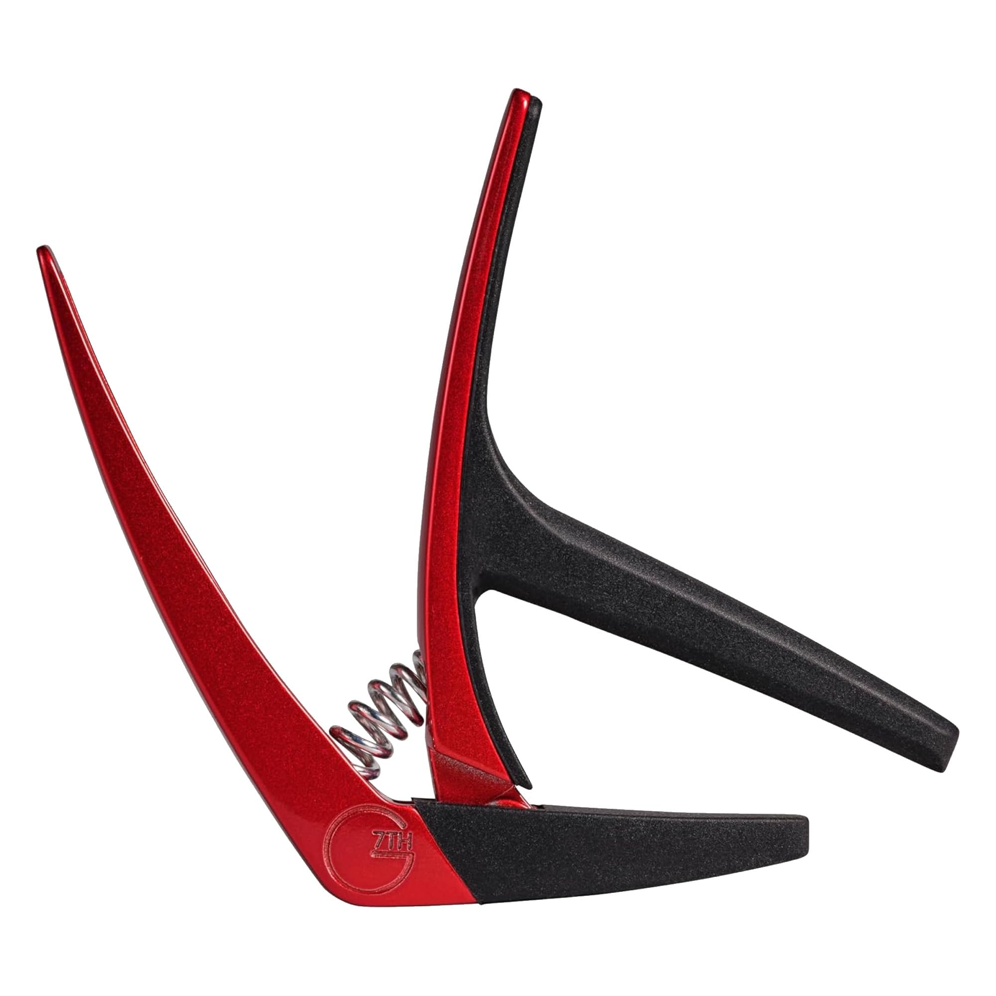 G7th Nashville 6 String Red Guitar Capo - Lightweight and Low Profile - Capo for Acoustic Guitar and Electric Guitar - UK Designed