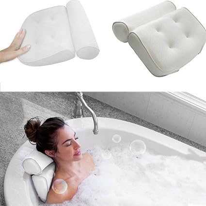 Geagodelia Coussin De Bain Oreiller De Bain Avec Ventouses Appui Tete Oreiller Pour Baignoire De Oreiller Spa Bain A Remous Accueil Spa Amazon Fr Cuisine Maison