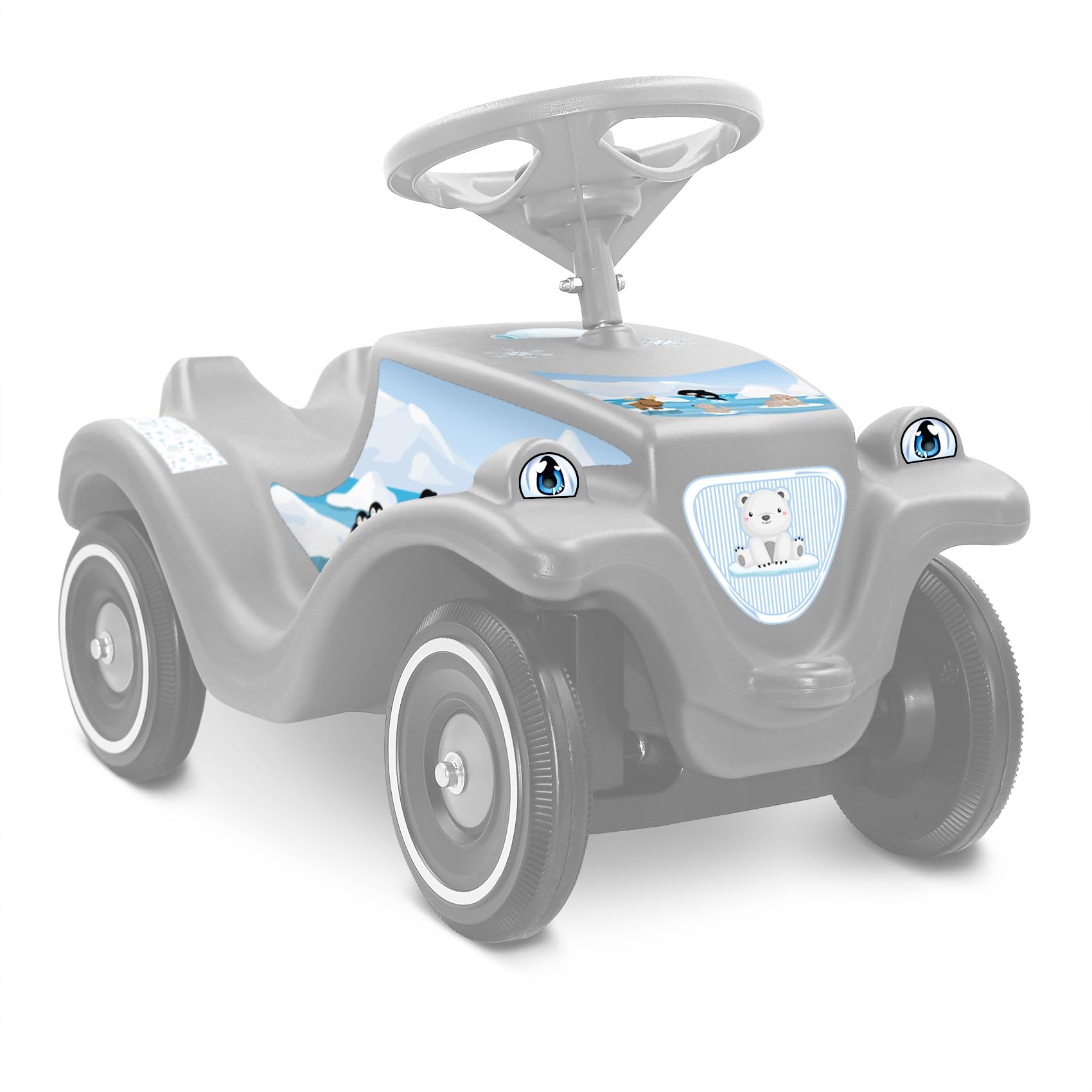 Finest Folia Sticker Set Compatible with Big Bobby Car Classic Sticker for Children's Vehicle Slide Car Toy Car Design Film for Girls Boys R194 (18 Arctics)