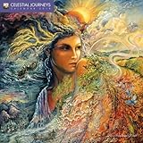 Celestial Journeys by Josephine Wall 2018 12 x 12 Inch Monthly Square Wall Calendar with Glitter Flo by 