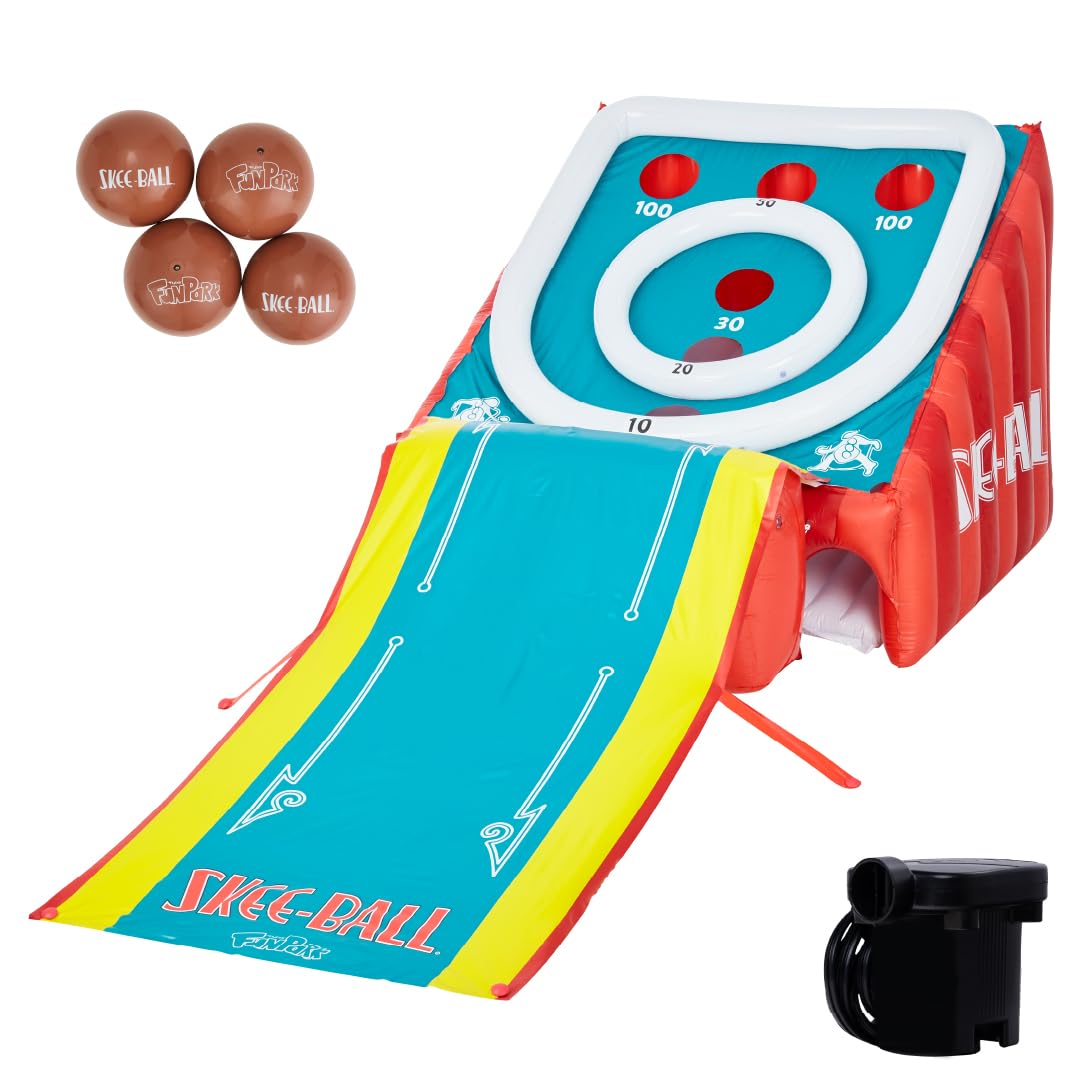 Photo 1 of *** see notes ***Skee-Ball Game for Kids and Adults, Giant Inflatable Game, 11 Feet Long, Includes 4 Balls and Electric Air Pump, Indoor and Outdoor Games for Adults and Family, Skee-Ball Arcade Game for Home, Toys