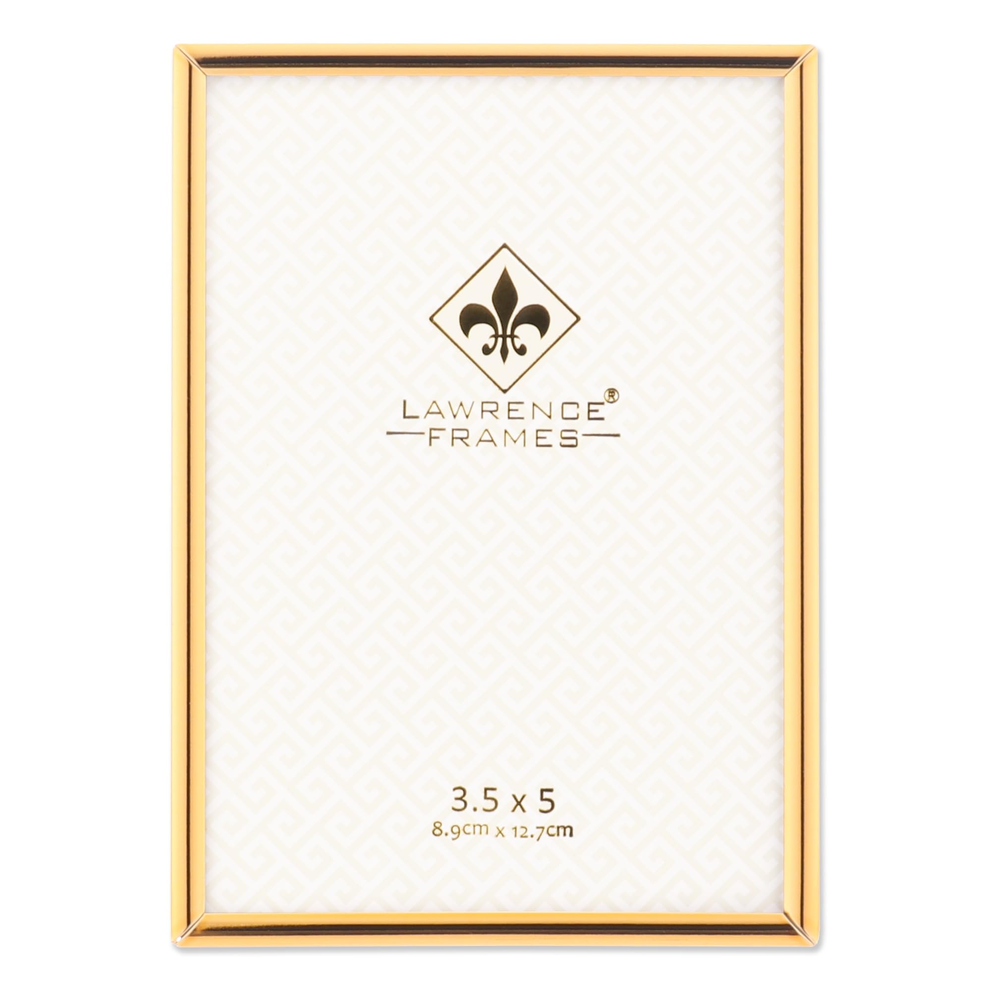Lawrence Frames 3.5W x 5-Inch H Simply Gold Metal Picture Frame (670035)