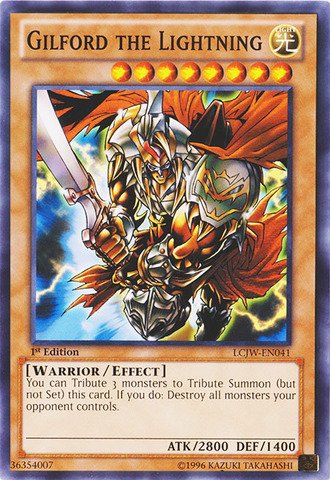 Yu-Gi-Oh! - Gilford the Lightning (LCJW-EN041) - Legendary Collection 4: Joey's World - 1st Edition - Common