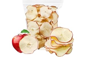 KachiKachi Dried Apple Slices-250g/8.8oz, Natural Dehydrated Apples Chips | No Sugar Added | Middle Pieces | Not Peeled, Dried Fruit Slices as Snacks, Potpourri/Cocktail/Candle Decoration