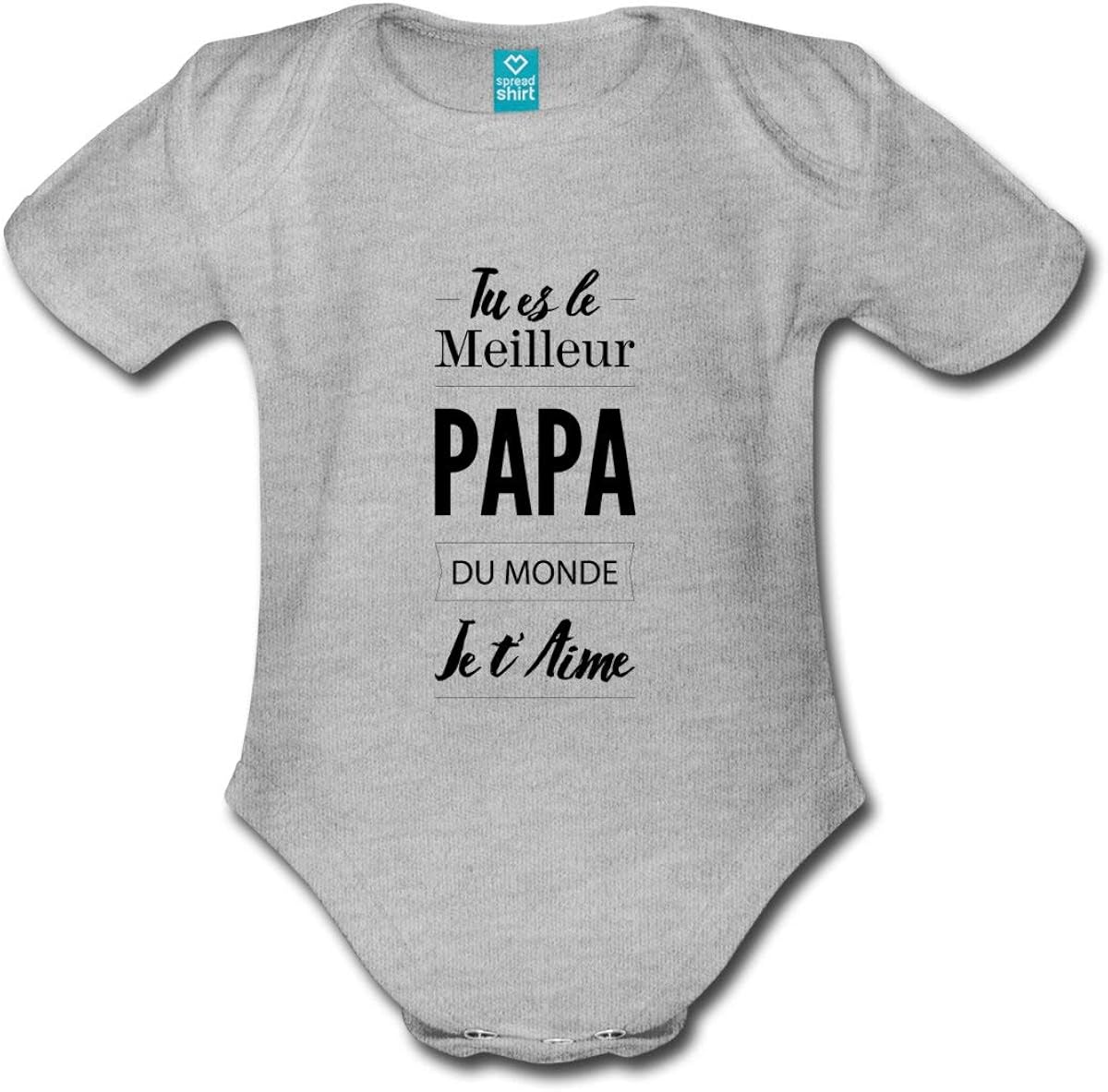 Spreadshirt Meilleure Papa Du Monde Body Bebe Bio Manches Courtes Bodys Et Combinaisons Vetements Helpacreche Co Za