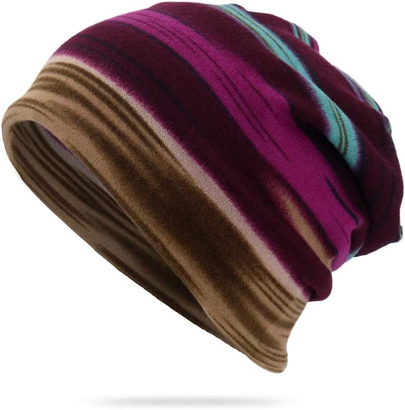 GaoCold Gorro Unisex Multiusos con diseño de Rayas, Color de Contraste
