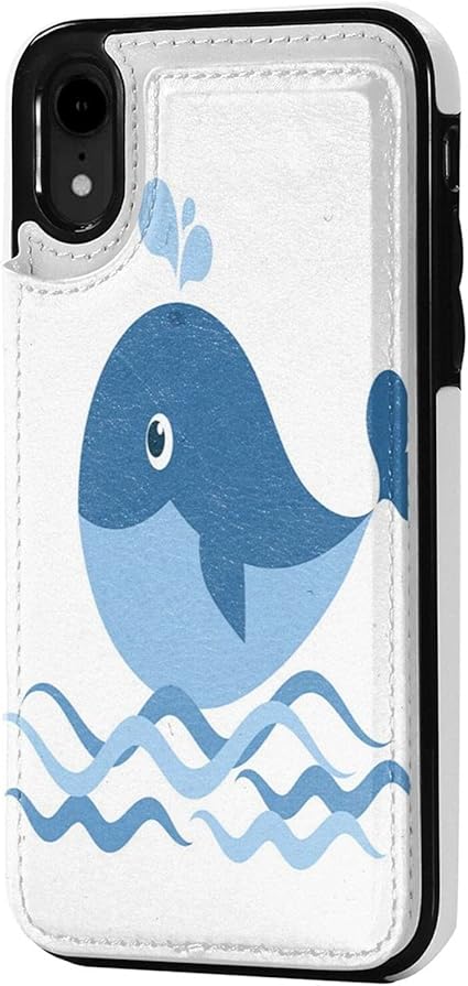Amazon Co Jp Iphonexrケースiphonexrカバー アイフォンxrケース 波状 大きい シロナガスクジラ 財布型 手帳型 スマホケース レザー スマホケース 全面保護 互換性がある 耐衝撃 カード収納 スタンド機能 Qi充電対応 Puレザー 家電 カメラ