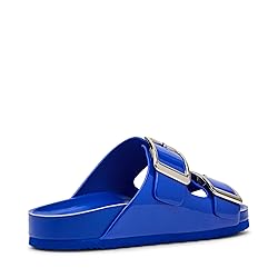 Madden Girl Women's Bodiee Slide Sandal, Cobalt