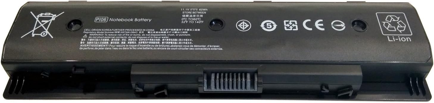 7XINbox 11.1V 5225mAh 62Wh PI06 Laptop Battery compatible with HP Envy 14 14t 14z 15 15t 15z 17 17t 17z Touch 710416-001 710417-001 709988-421 709989-421 HSTNN-LB4N HSTNN-LB4O HSTNN-YB4N HSTNN-YB4O - Image 3