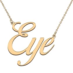 HUAN XUN Customized Custom Simple Any Name Necklace