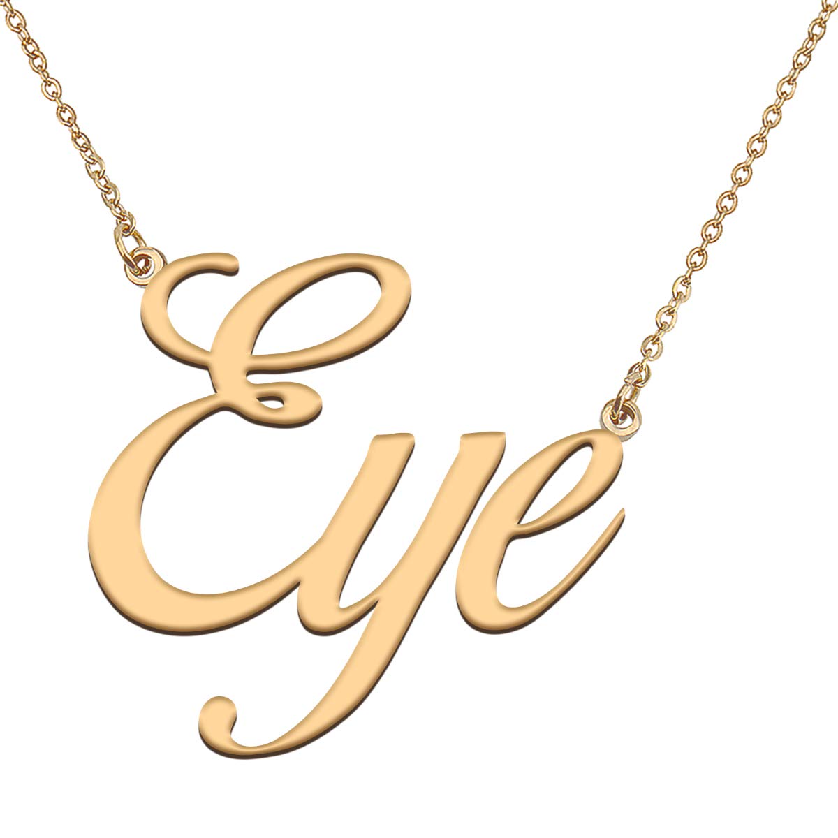 HUAN XUN Customized Custom Simple Any Name Necklace