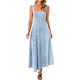 utcoco Jean Dress for Women 2025 Vintage Sleeveless Slim High Waist Frayed Raw Long Maxi Denim Dresses