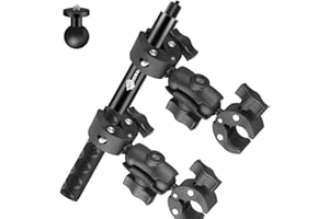 usmallbee Motorcycle Handlebar Camera Mount for Invisible Selfie Stick for Insta360 ONE X3,X2,X,RS,R Bike Bicycle Tracking Sh