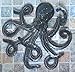 Octopus, Decorative Sea Life Creature, Nautical Theme Wall Hanging Art, Handmade in Haiti from Recycled Steel Barrels 14 x 14 Inches