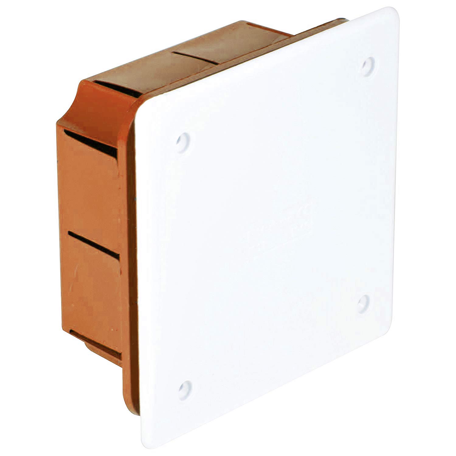 Electraline 60407 Flush-Mounted Distribution Box for Masonry - 90 x 90 mm