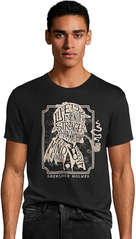 Hanes Men's Sherlock Holmes Graphic Tee