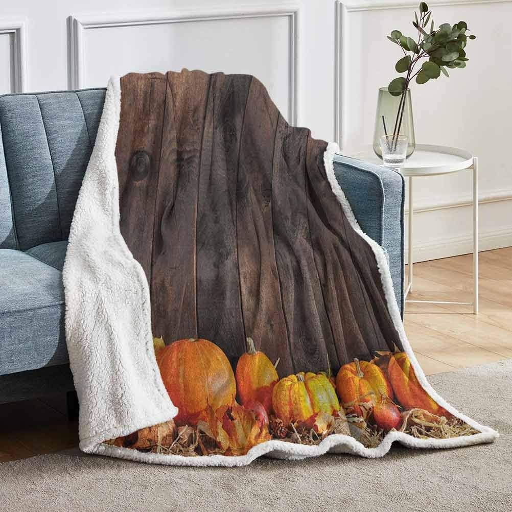 YUAZHOQI Harvest Plush Throw Blankets, Thanksgiving Themed ...