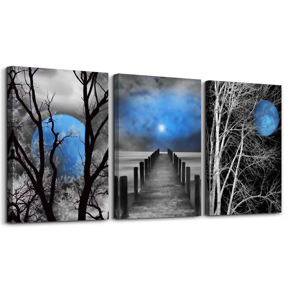 Best blue wall art for living room