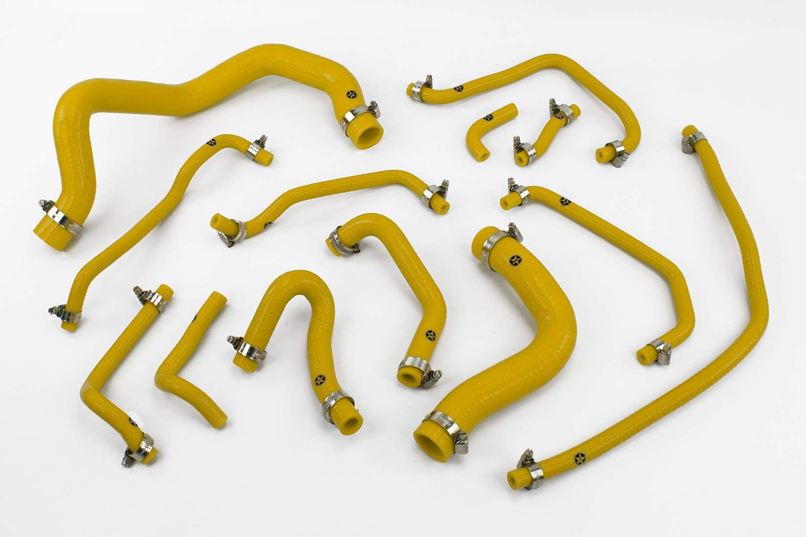 Stoney Racing Silicone Coolant & Breather Hose Kit with Clamps MX5NB-0014Y-CK (Yellow)