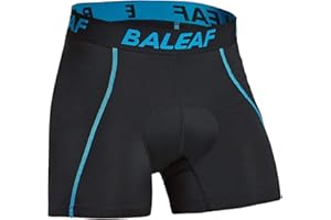 baleaf Men's Cycling Underwear Shorts 3D Padded Bike Bicycle Pants Quick-Dry Tights Blue Size M