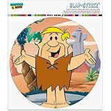 The Flintstones Barney Character Automotive Car Window Locker Circle Bumper Sticker