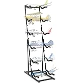 Kritkin 6-Tier RC Plane Rack Metal Display Stand 18" X 71" Adjustable | Holds Multiple RC Planes, Adjustable Shelves for Various Wingspans, Space-Saving Vertical Storage, Sturdy Metal Frame