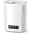 BREEZOME 6L Humidifiers for Bedroom Large Room & Essential Oil Diffuser, Ultrasonic Top Fill Cool Mist Humidifiers for Baby, Plants, Nursery Last up to 60 Hours, Smart Humidistat Control, Quiet, White
