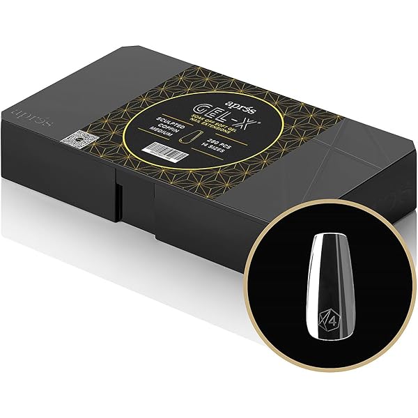 Amazon.com: Aprés Gel-X® Round Box of Nail Tips | 280 Gel-X Tips