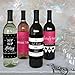 Finally 21 - Girl - Birthday Gift For Women - Wine Bottle Label Stickers - Set of 4