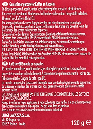 Lavazza A Modo Mio Eco Kaffeekapseln - Espresso Intenso - kompostierbar - 6 x 16 Kapseln - 6er Pack (6 x 120g) – Bild 6