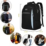 MATEIN Travel Laptop Backpack 15.6 Inch Anti Theft Water Resistant Black Blue view 2