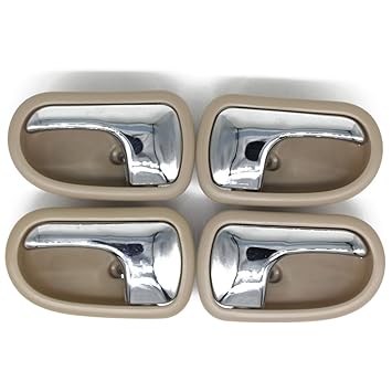4pcs Lot Front Rear Left Right Inside Interior Door Beige