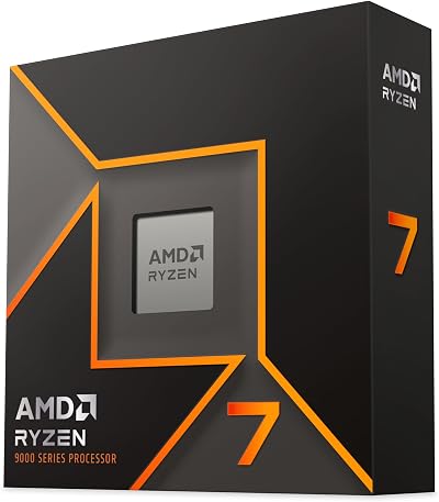 AMD Ryzen 7 9700X Processor 8 Cores 16 Threads AM5 Socket 65W 40MB Cache 5.5GHz