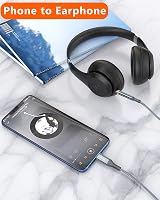 Herfair USB C to 3.5mm Aux Audio Cable for Samsung Galaxy S21 S20 Note 20 10 view 4