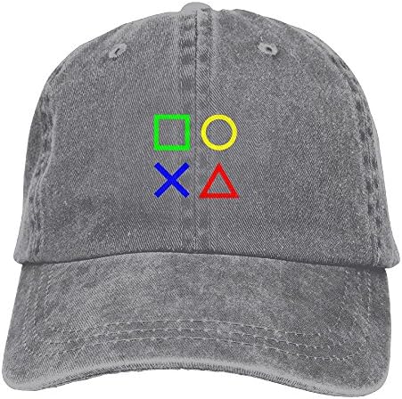 Yzksgy Cap Playstation Joypad Mens Snapback Cowboy Caps Printed Hip-Hop Cowboy Baseball Caps
