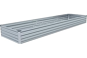 DIIYIV 12x2x1.5FT Galvanized Raised Garden Bed,Raised Graden Bed Kit-Square Metal Garden Bed,Large Planter Raised Bed Outdoor,Garden Box for Vegetables,Flower,herb…