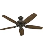 Hunter Fan 42 inch Ceiling Fan with Light in Brushed Nickel, 5 Blades