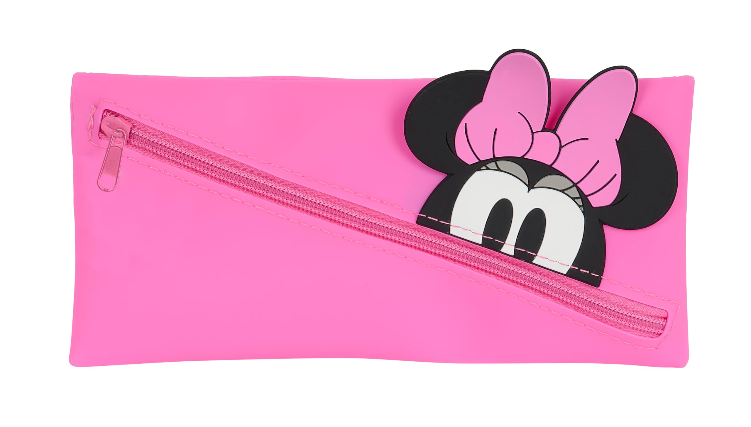 Safta Minnie – Caritas Pencil Case, Children's Pencil Case, Ideal for School-Aged Children, Comfortable and Versatile, Quality and Resistance, 22 x 1 x 11 cm, Pink, Pink, Estándar, Casual