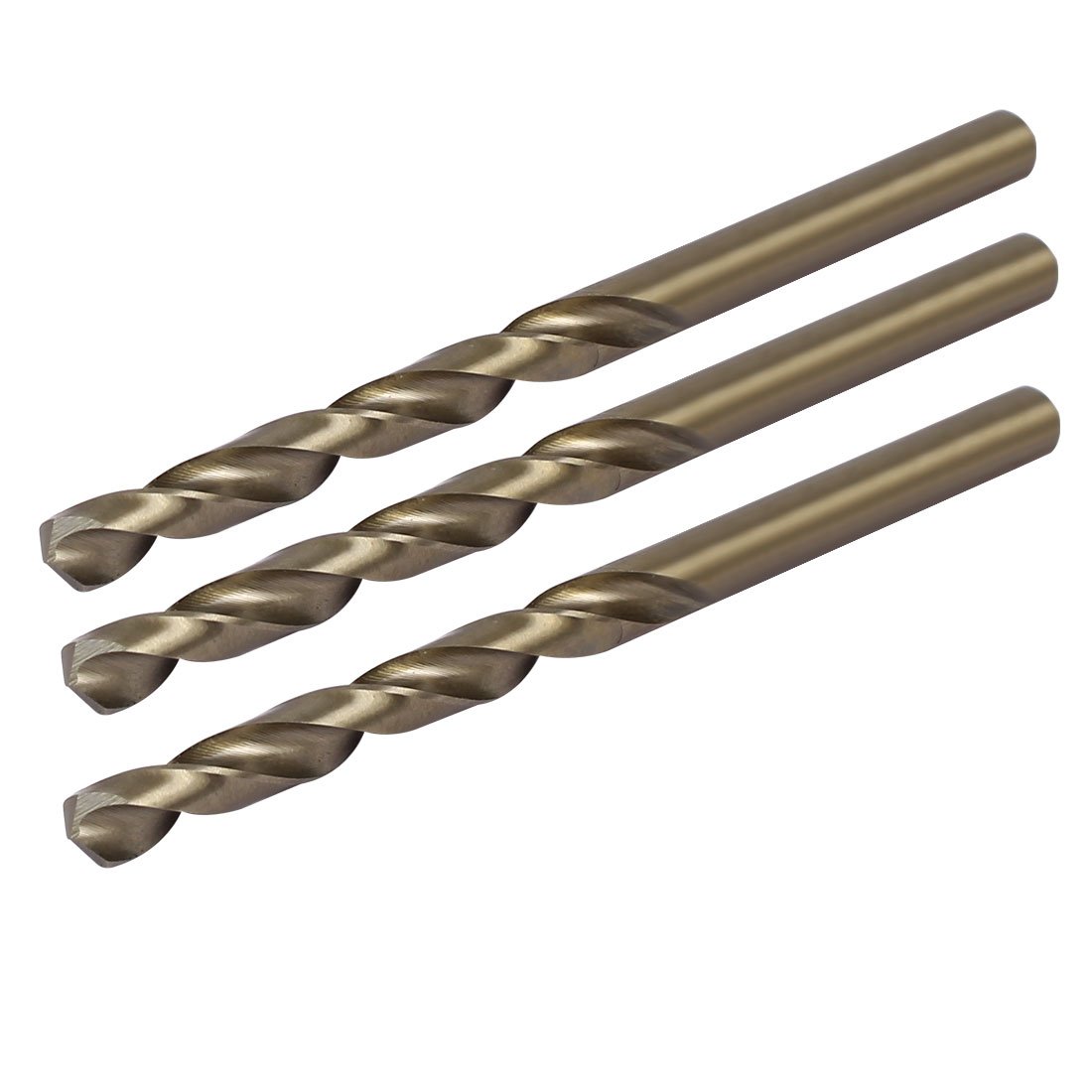 Sourcingmap 6.1mm Dia Straight Shank HSS Cobalt Metric Twist Drill Bit Rotary Tool 3pcs