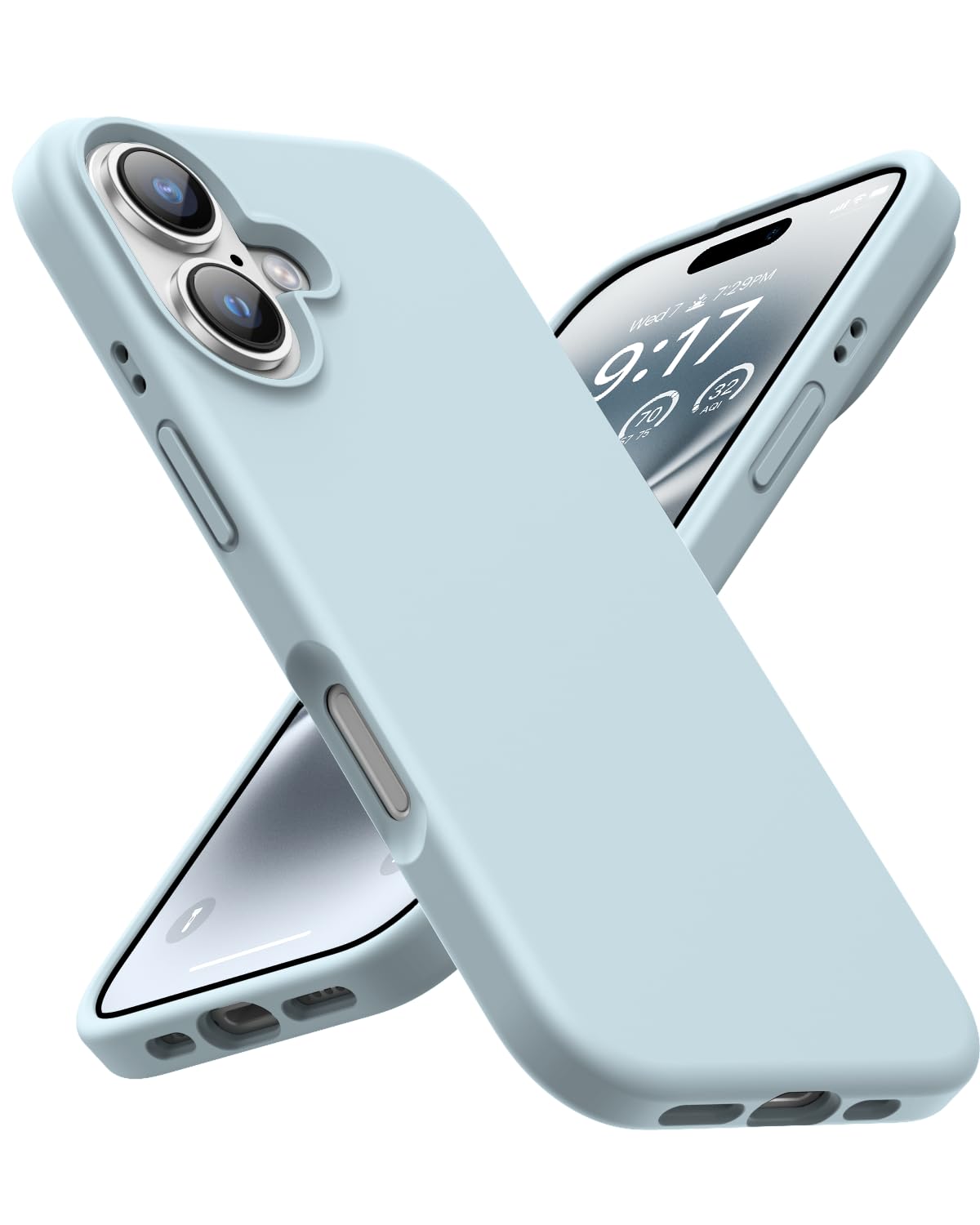 OuXul Designed for iPhone 16 Case,Shockproof Liquid