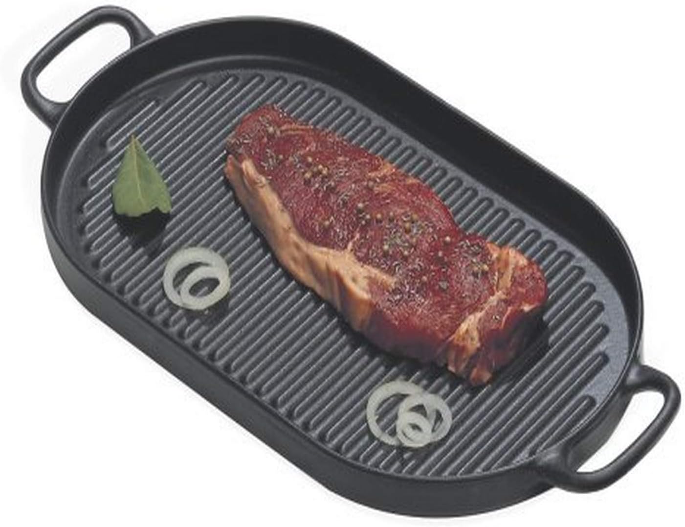 Chasseur Oval Cast Iron Indoor Grill Pan