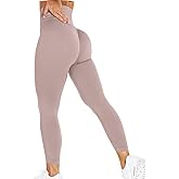 YEOREO Women Workout Leggings Seamless High Waisted Solid Yoga Pants