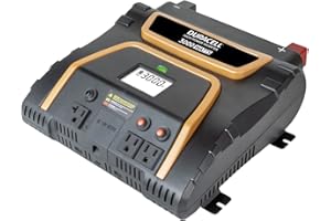 BATTERY-BIZ Duracell 3000 Watt High Power Inverter, Portable AC Power for Emergencies, Job Sites, Off Grid RV Camping